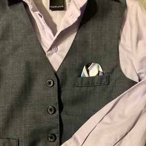 Sharp Lilac and Charcoal Boys Top